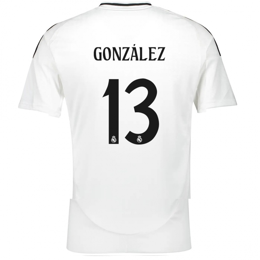 Bambino Maglia Fran González #13 Bianco Kit Gara Home 2024/25 Maglietta