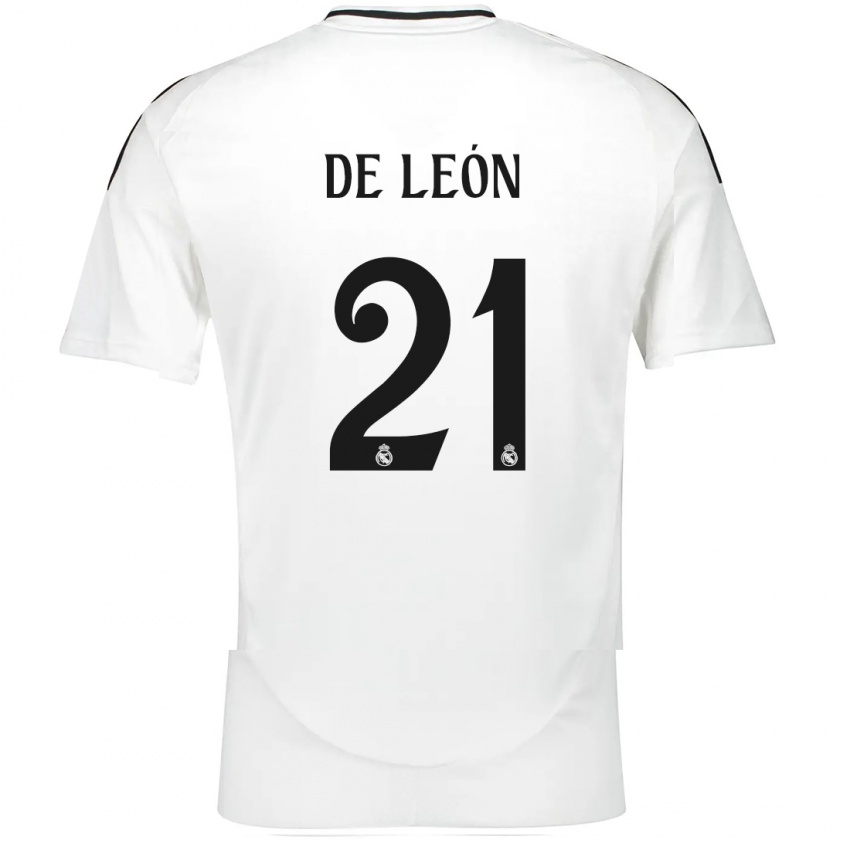 Bambino Maglia Jeremy De León #21 Bianco Kit Gara Home 2024/25 Maglietta