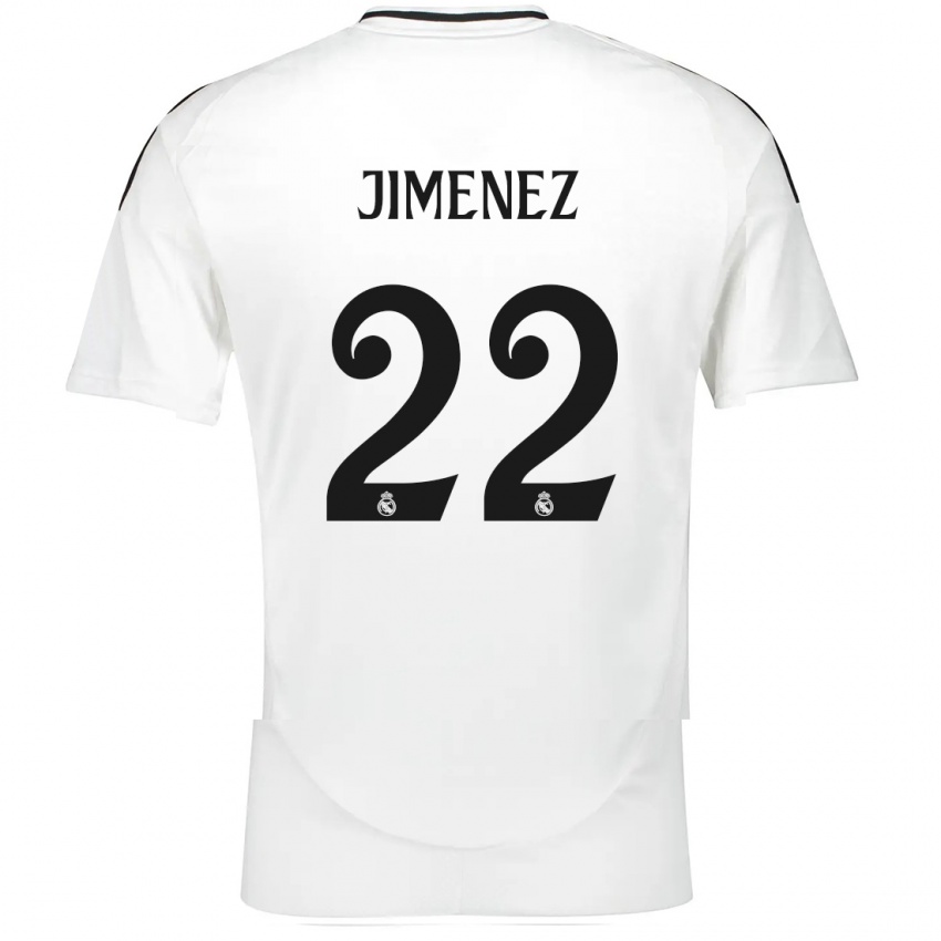 Bambino Maglia David Jimenez #22 Bianco Kit Gara Home 2024/25 Maglietta