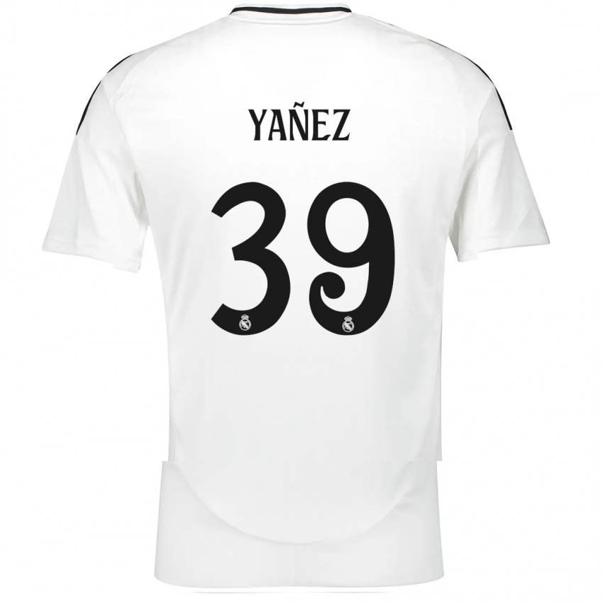 Bambino Maglia Daniel Yañez #39 Bianco Kit Gara Home 2024/25 Maglietta