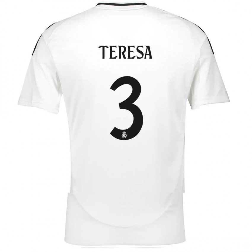 Bambino Maglia Teresa Abelleira #3 Bianco Kit Gara Home 2024/25 Maglietta