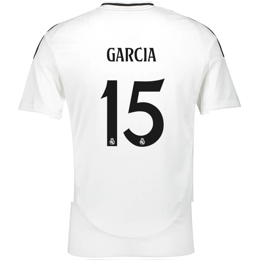 Bambino Maglia Sheila García #15 Bianco Kit Gara Home 2024/25 Maglietta