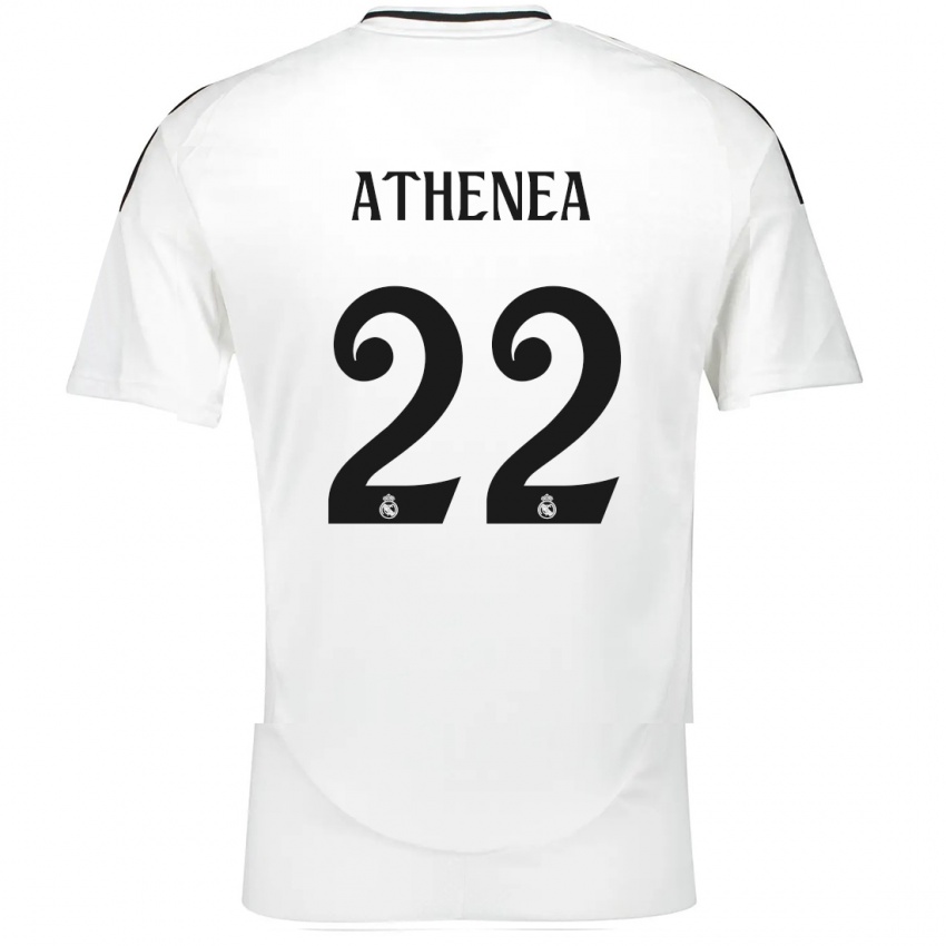 Bambino Maglia Athenea Del Castillo #22 Bianco Kit Gara Home 2024/25 Maglietta