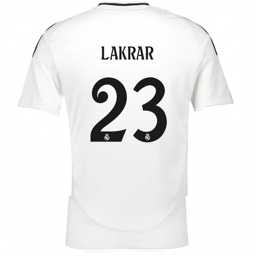 Bambino Maglia Maëlle Lakrar #23 Bianco Kit Gara Home 2024/25 Maglietta