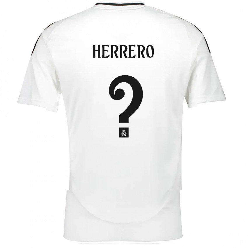 Bambino Maglia Enrique Herrero #0 Bianco Kit Gara Home 2024/25 Maglietta