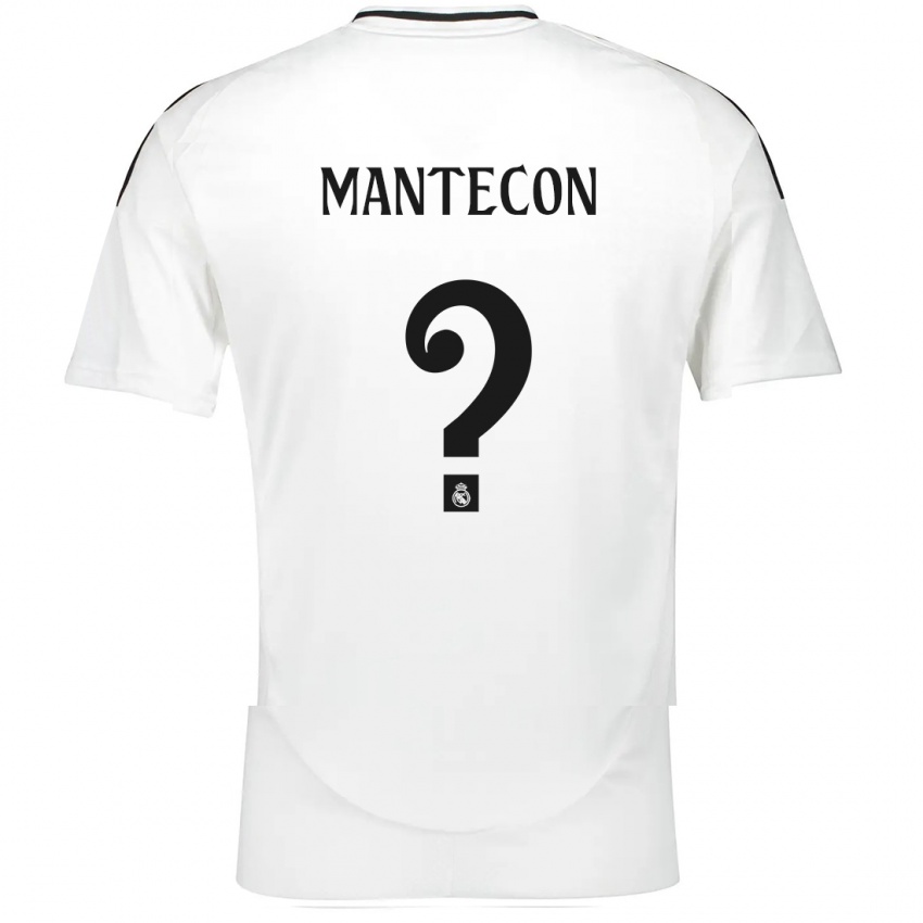 Bambino Maglia Hugo Mantecon #0 Bianco Kit Gara Home 2024/25 Maglietta