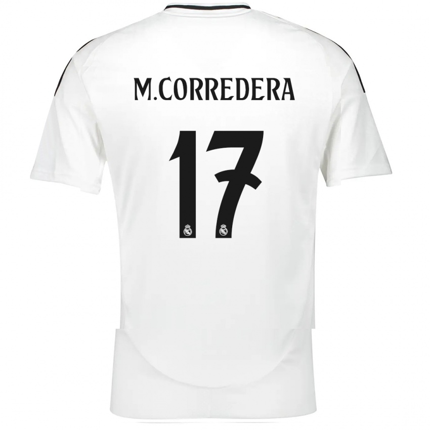 Bambino Maglia Marta Corredera #17 Bianco Kit Gara Home 2024/25 Maglietta