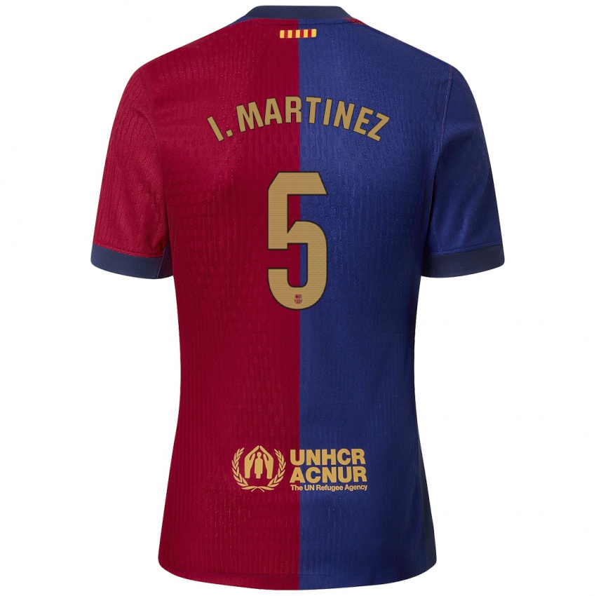 Bambino Maglia Iñigo Martínez #5 Blu Rosso Kit Gara Home 2024/25 Maglietta