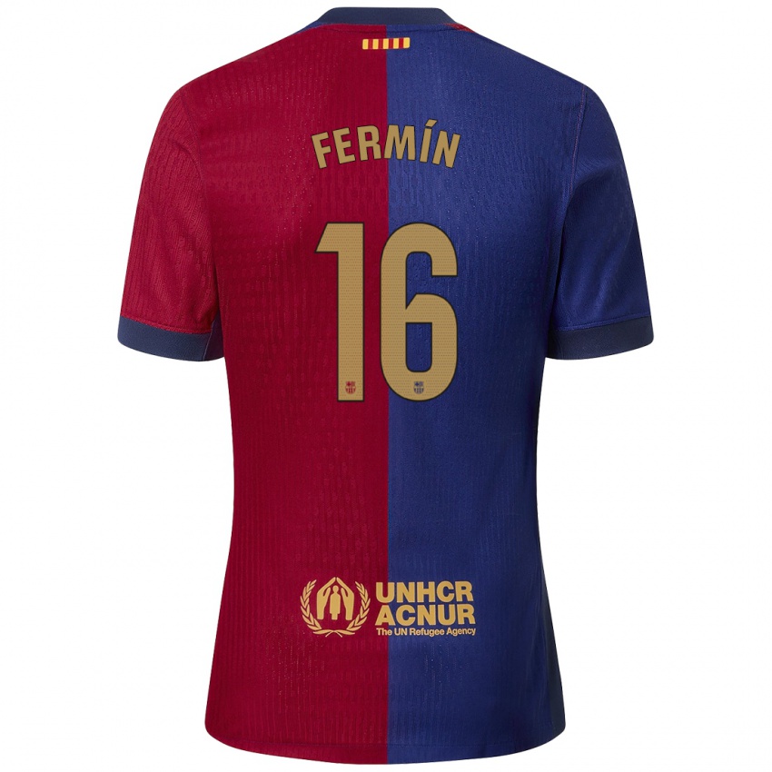 Bambino Maglia Fermin Lopez #16 Blu Rosso Kit Gara Home 2024/25 Maglietta