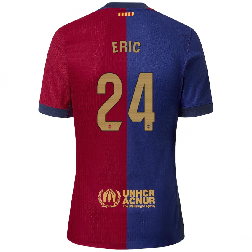 Bambino Maglia Eric Garcia #24 Blu Rosso Kit Gara Home 2024/25 Maglietta