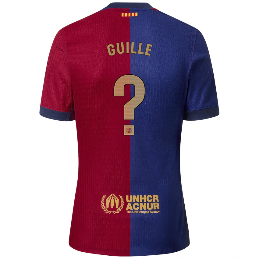 Bambino Maglia Guille Fernández #0 Blu Rosso Kit Gara Home 2024/25 Maglietta