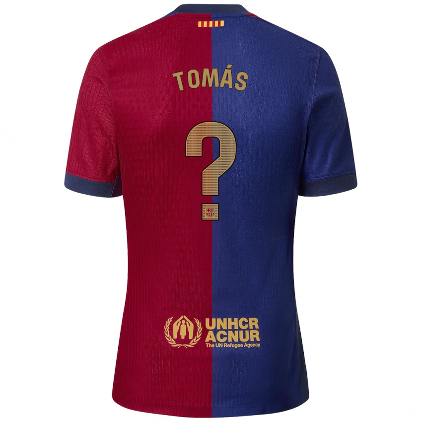 Bambino Maglia Roberto Tomás #0 Blu Rosso Kit Gara Home 2024/25 Maglietta