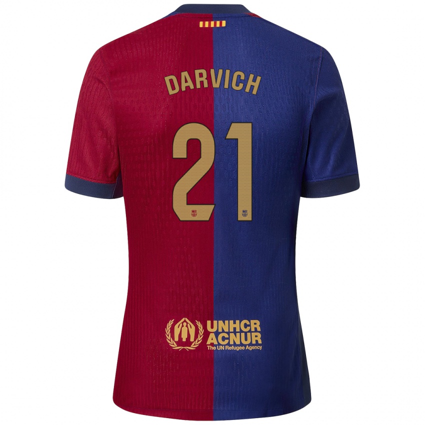 Bambino Maglia Noah Darvich #21 Blu Rosso Kit Gara Home 2024/25 Maglietta