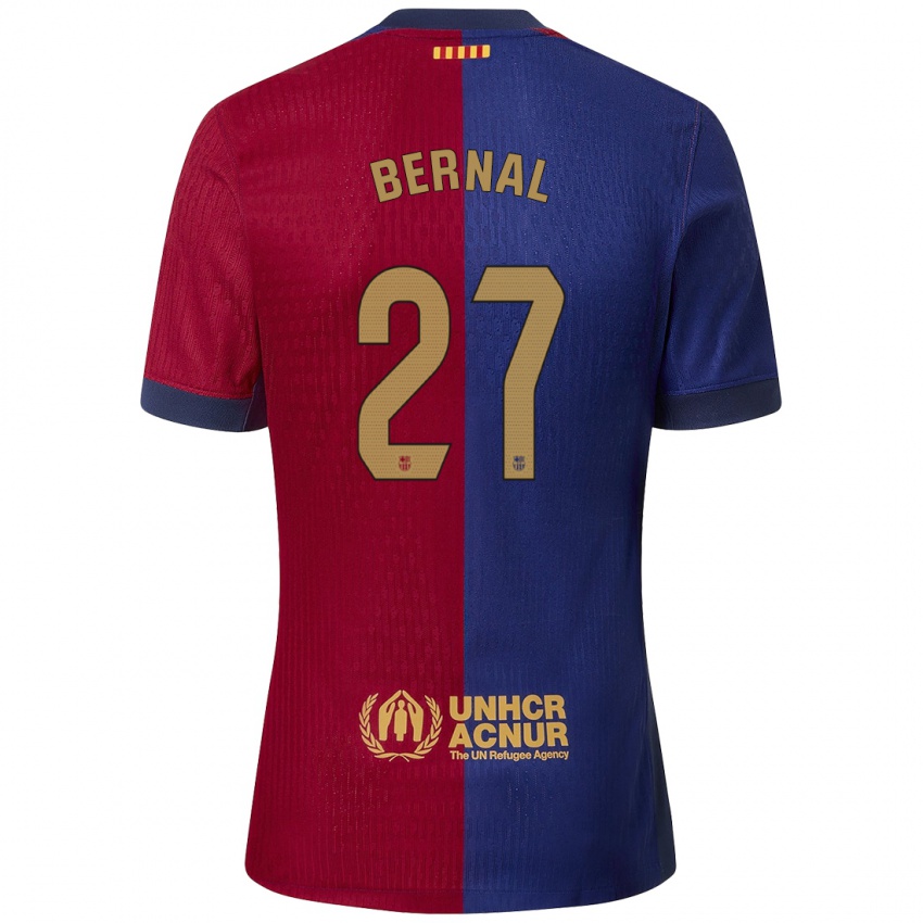 Bambino Maglia Marc Bernal #27 Blu Rosso Kit Gara Home 2024/25 Maglietta