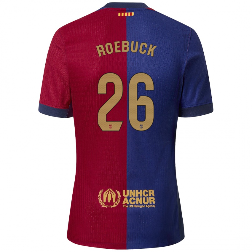 Bambino Maglia Ellie Roebuck #26 Blu Rosso Kit Gara Home 2024/25 Maglietta