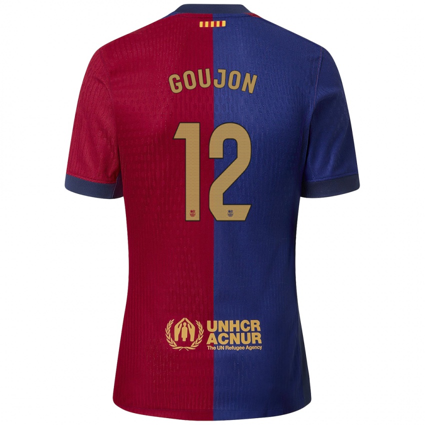 Bambino Maglia Iker Goujón #12 Blu Rosso Kit Gara Home 2024/25 Maglietta