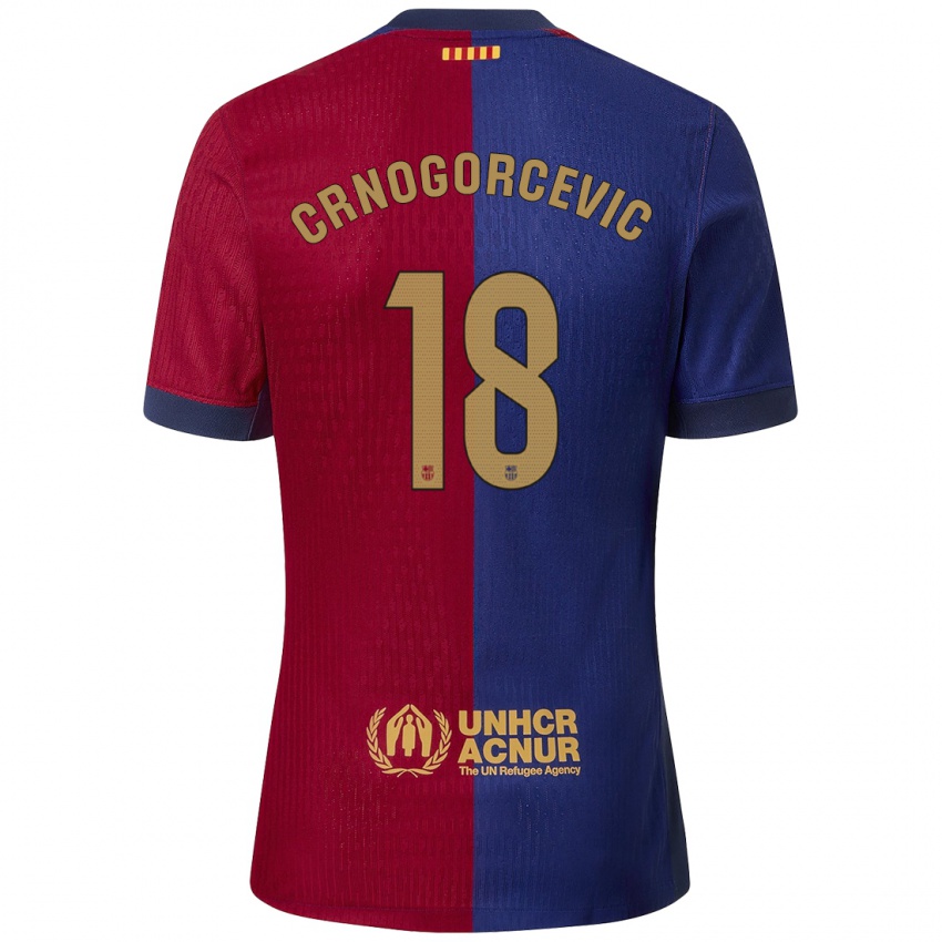 Bambino Maglia Ana-Maria Crnogorcevic #18 Blu Rosso Kit Gara Home 2024/25 Maglietta