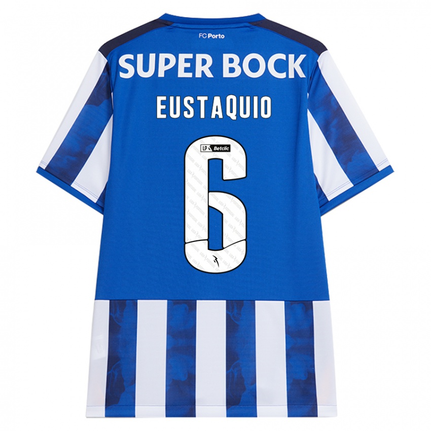 Bambino Maglia Stephen Eustaquio #6 Blu Bianco Kit Gara Home 2024/25 Maglietta