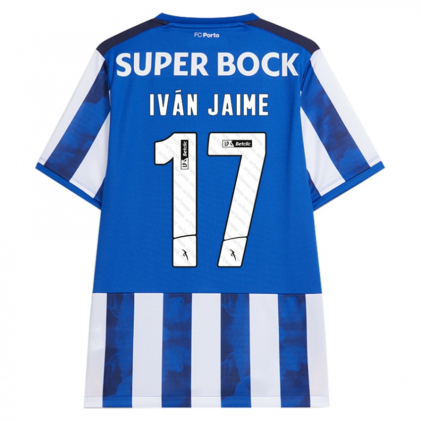 Bambino Maglia Iván Jaime #17 Blu Bianco Kit Gara Home 2024/25 Maglietta