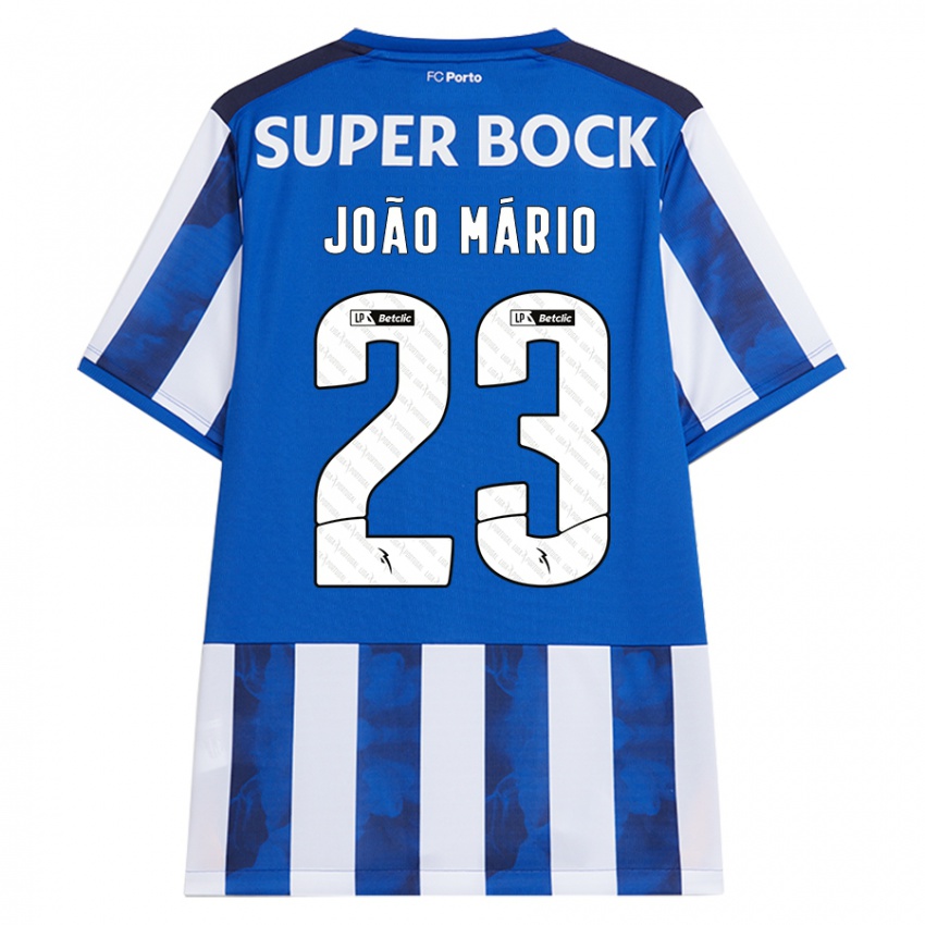 Bambino Maglia Joao Mario #23 Blu Bianco Kit Gara Home 2024/25 Maglietta