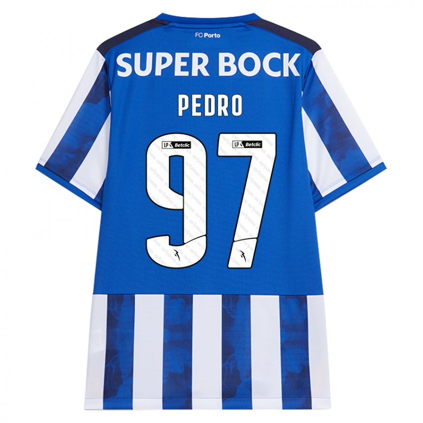 Bambino Maglia Zé Pedro #97 Blu Bianco Kit Gara Home 2024/25 Maglietta