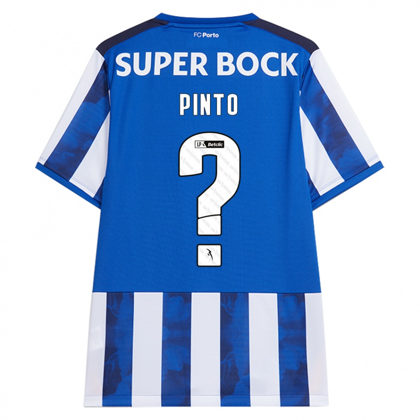 Bambino Maglia Gonçalo Pinto #0 Blu Bianco Kit Gara Home 2024/25 Maglietta