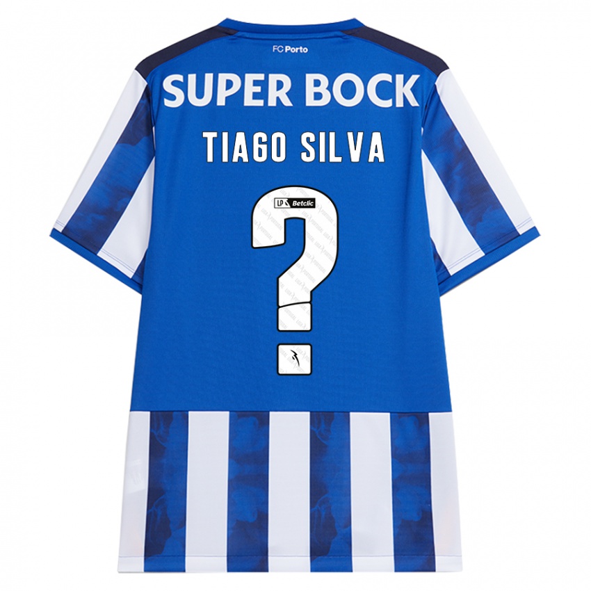 Bambino Maglia Tiago Silva #0 Blu Bianco Kit Gara Home 2024/25 Maglietta