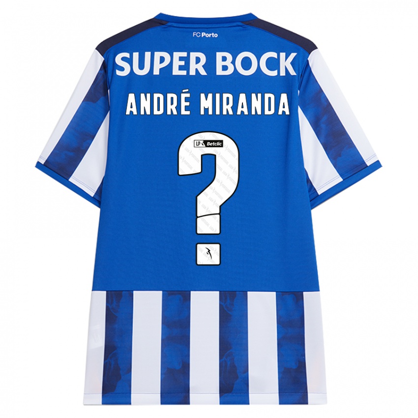 Bambino Maglia André Miranda #0 Blu Bianco Kit Gara Home 2024/25 Maglietta