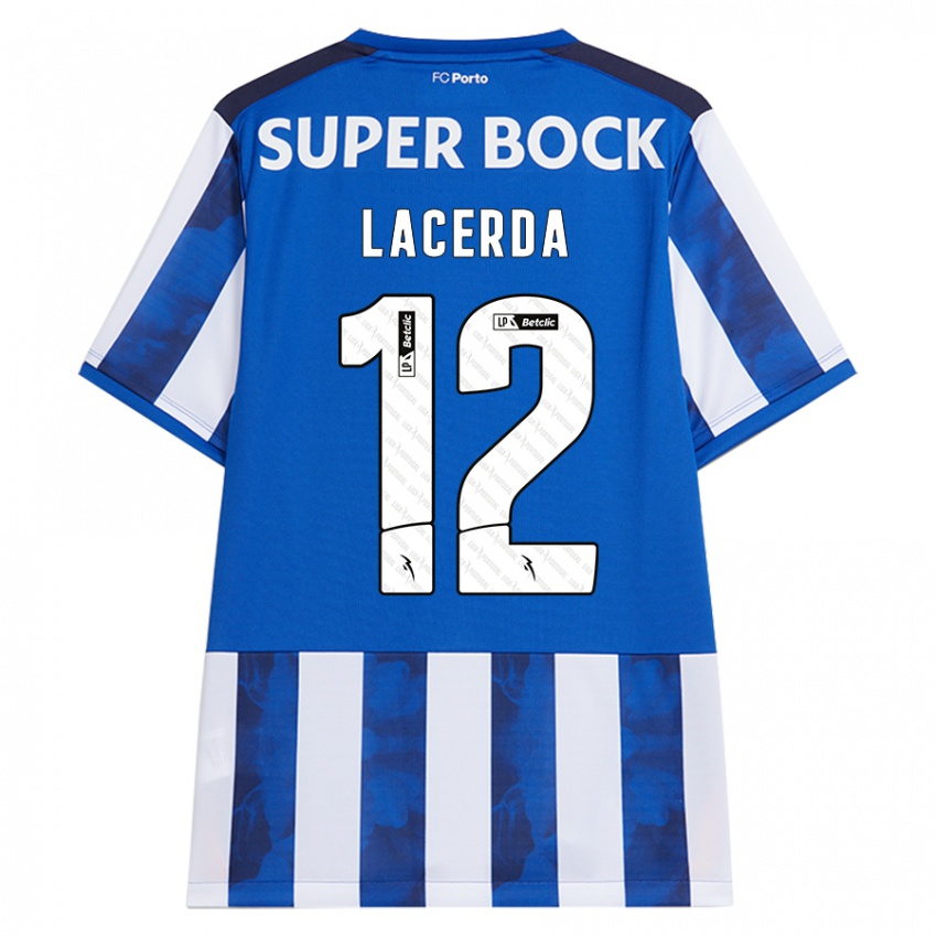 Bambino Maglia Lacerda #12 Blu Bianco Kit Gara Home 2024/25 Maglietta