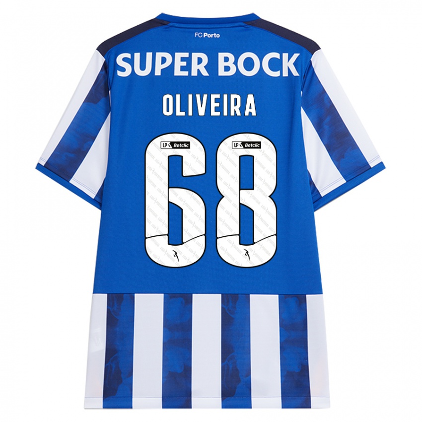 Bambino Maglia André Oliveira #68 Blu Bianco Kit Gara Home 2024/25 Maglietta