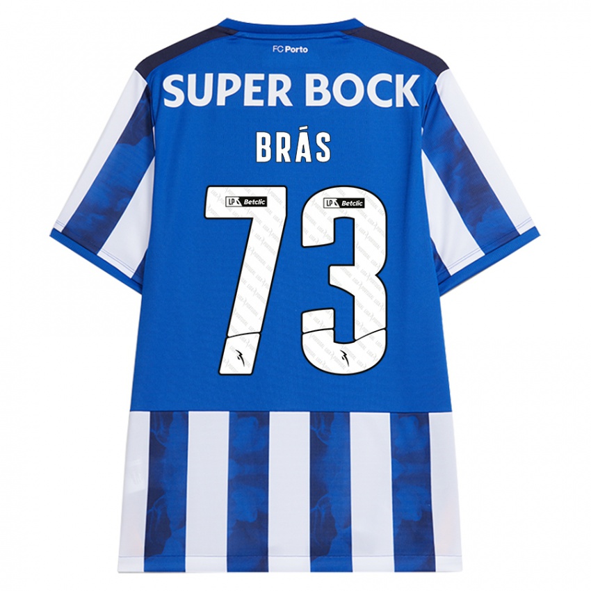 Bambino Maglia Gabriel Brás #73 Blu Bianco Kit Gara Home 2024/25 Maglietta