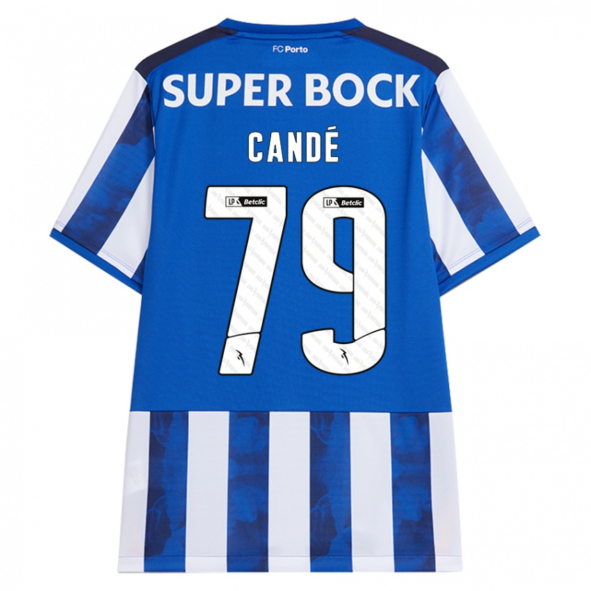 Bambino Maglia Umaro Candé #79 Blu Bianco Kit Gara Home 2024/25 Maglietta