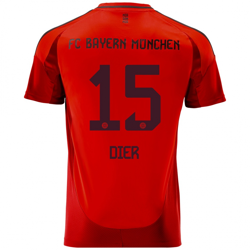 Bambino Maglia Eric Dier #15 Rosso Kit Gara Home 2024/25 Maglietta