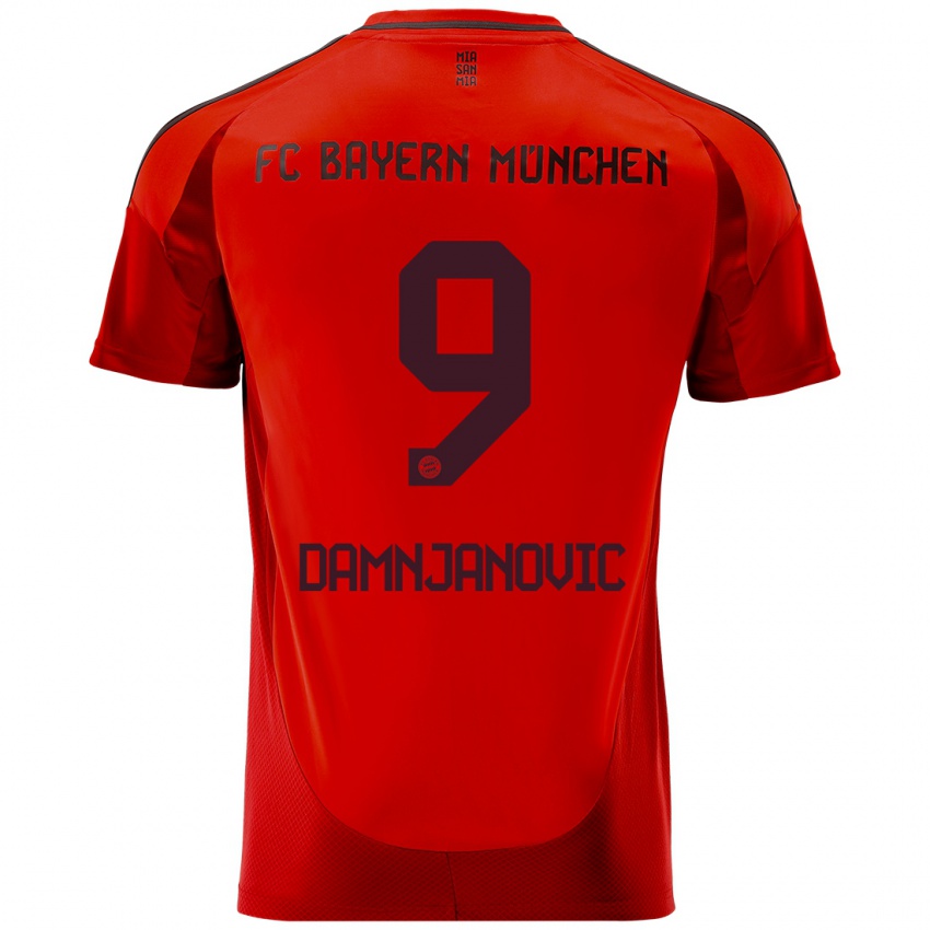 Bambino Maglia Jovana Damnjanovic #9 Rosso Kit Gara Home 2024/25 Maglietta