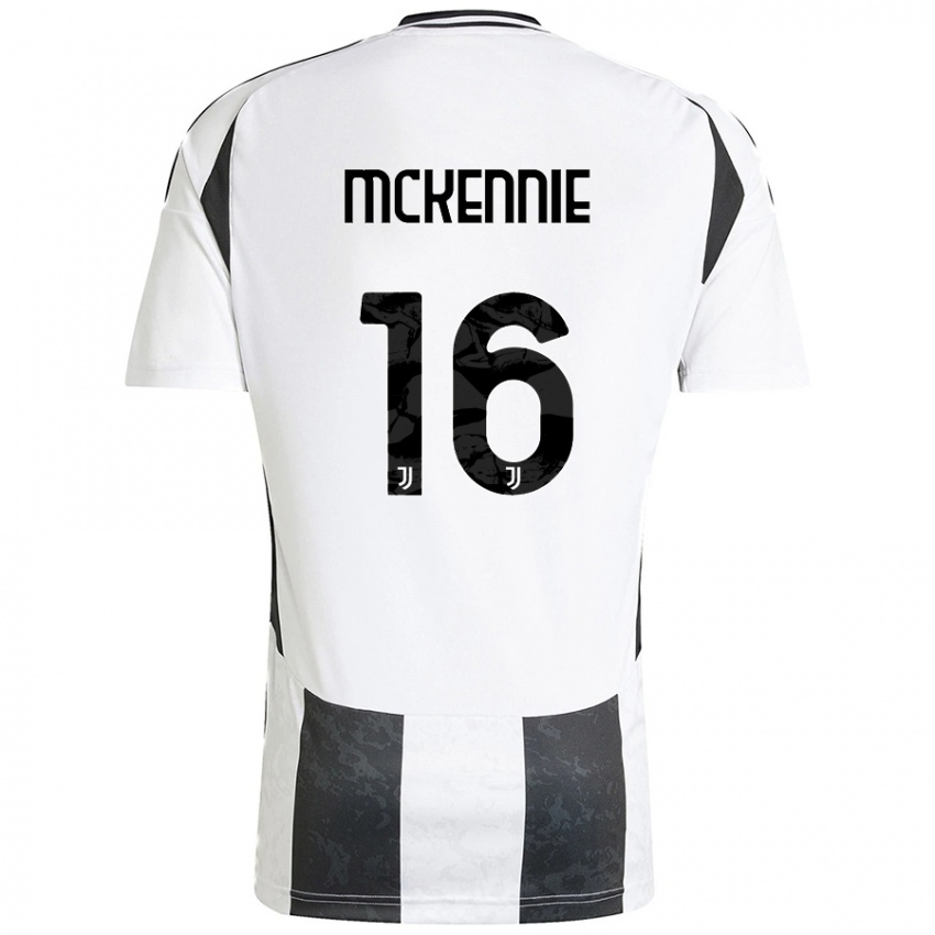 Bambino Maglia Weston Mckennie #16 Bianco Nero Kit Gara Home 2024/25 Maglietta