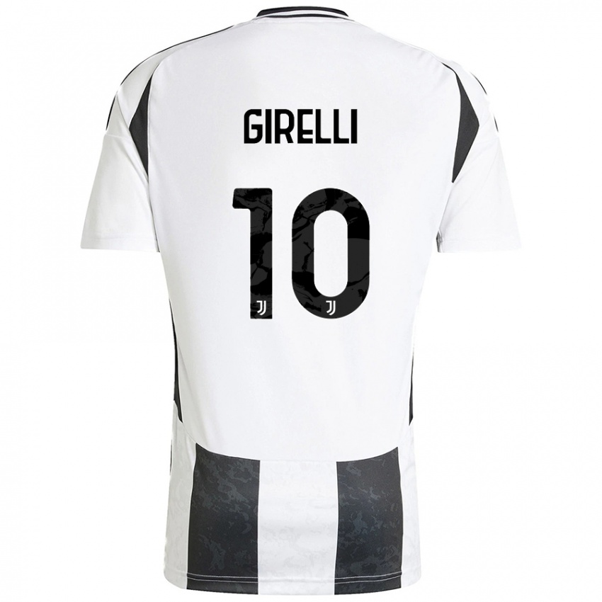 Bambino Maglia Cristiana Girelli #10 Bianco Nero Kit Gara Home 2024/25 Maglietta