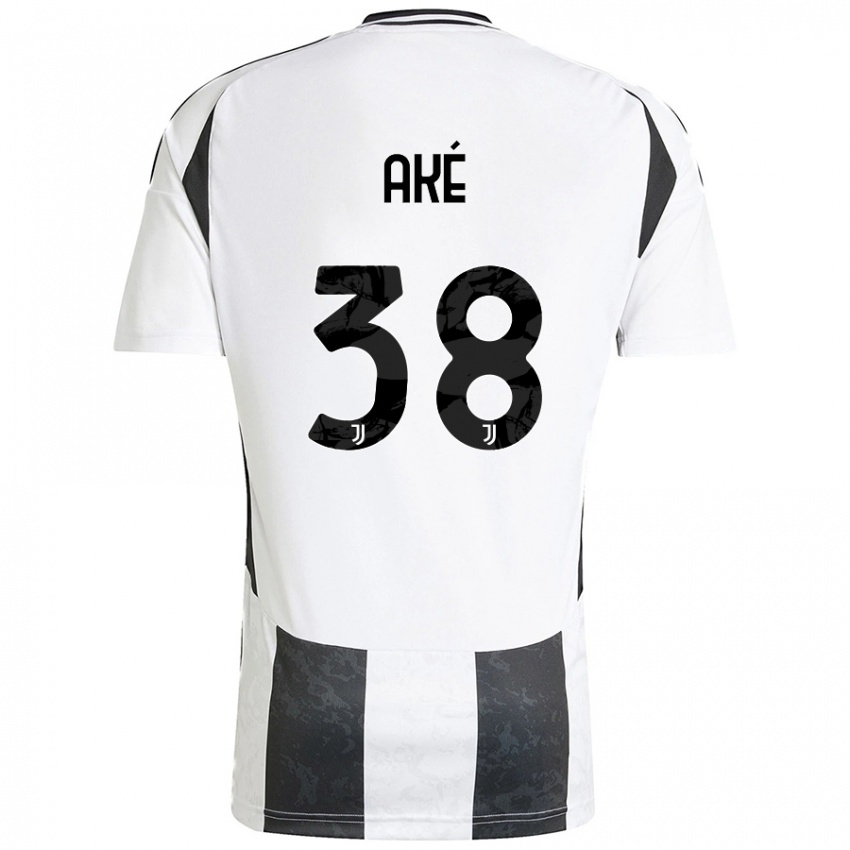 Bambino Maglia Marley Ake #38 Bianco Nero Kit Gara Home 2024/25 Maglietta