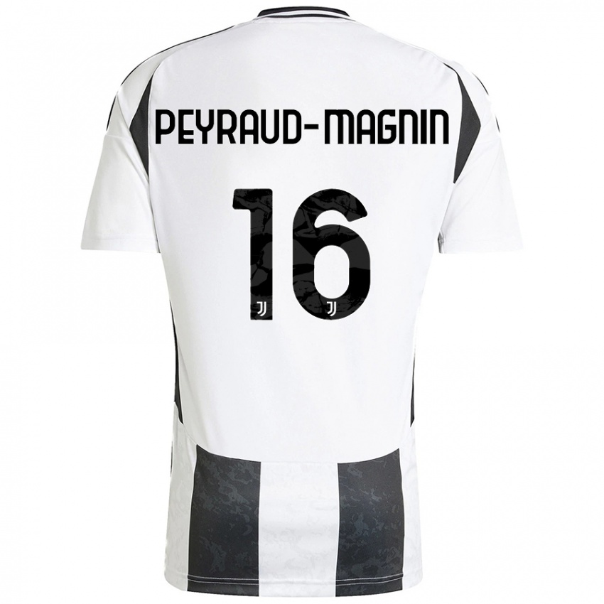 Bambino Maglia Pauline Peyraud-Magnin #16 Bianco Nero Kit Gara Home 2024/25 Maglietta