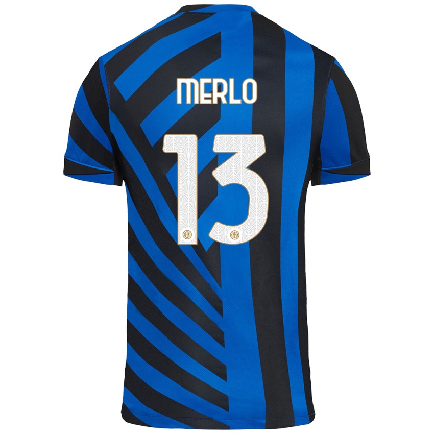 Bambino Maglia Beatrice Merlo #13 Blu Nero Kit Gara Home 2024/25 Maglietta