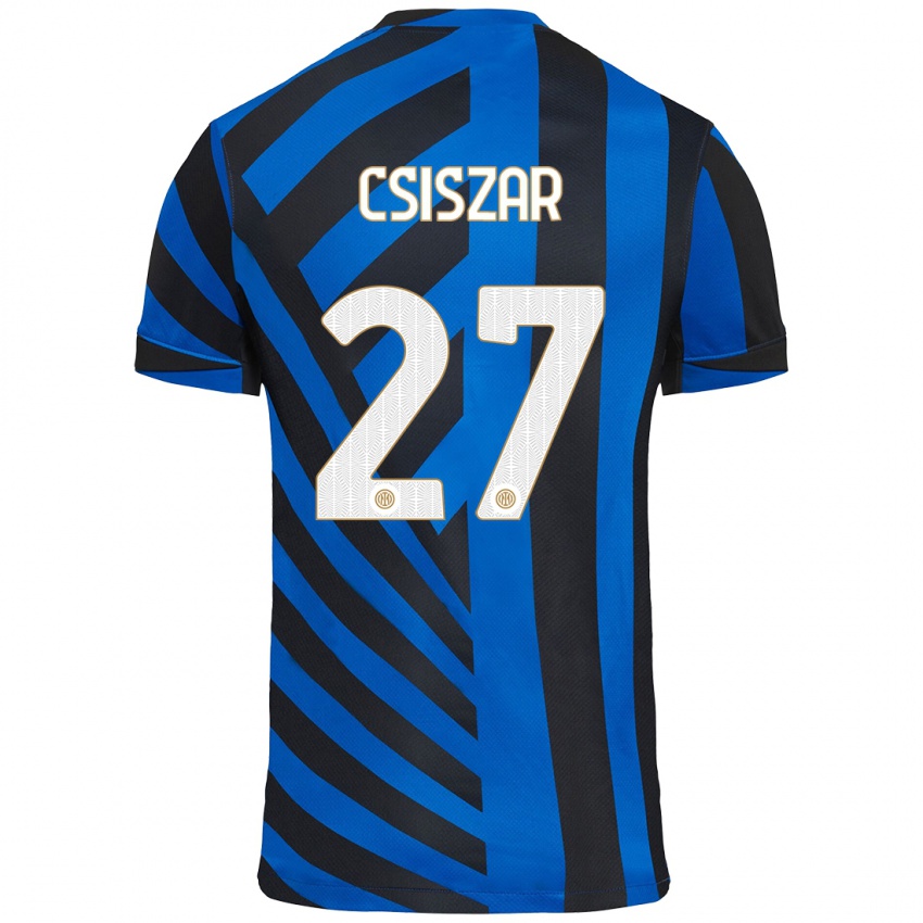 Bambino Maglia Henrietta Csiszar #27 Blu Nero Kit Gara Home 2024/25 Maglietta