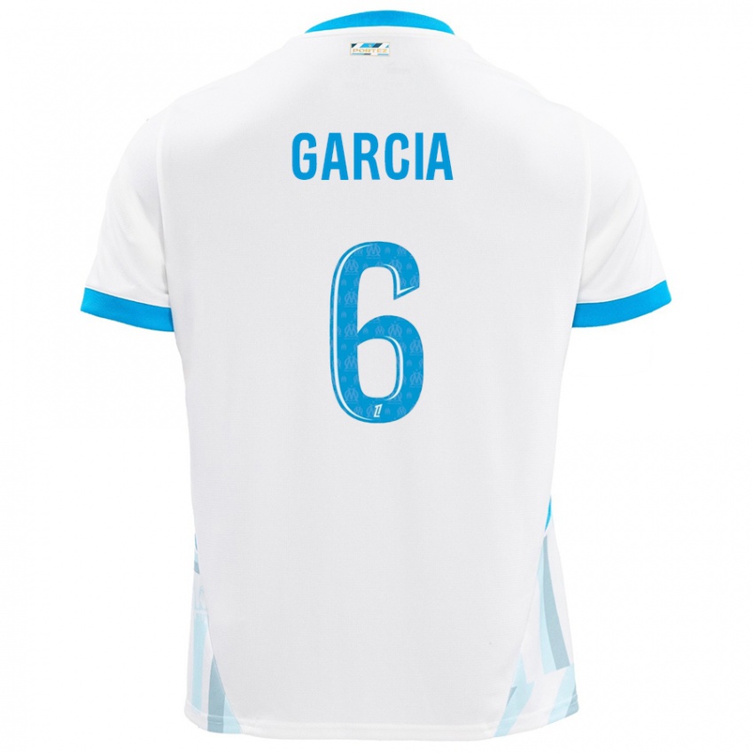 Bambino Maglia Ulisses Garcia #6 Bianco Azzurro Kit Gara Home 2024/25 Maglietta