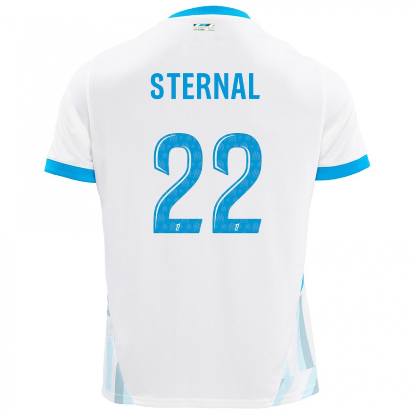 Bambino Maglia Enzo Sternal #22 Bianco Azzurro Kit Gara Home 2024/25 Maglietta