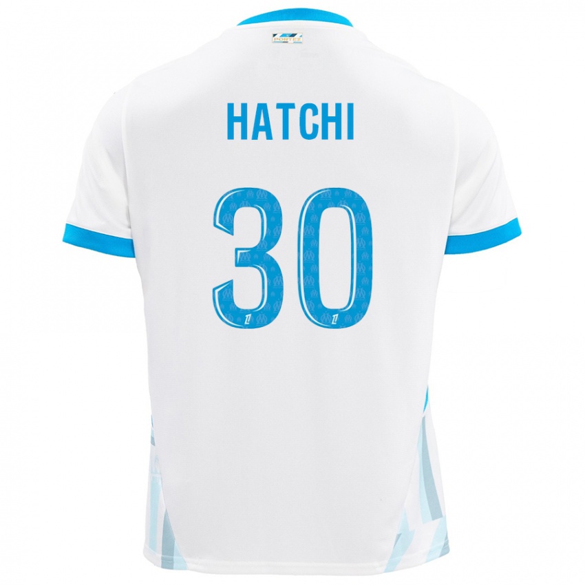 Bambino Maglia Anaïs Hatchi #30 Bianco Azzurro Kit Gara Home 2024/25 Maglietta