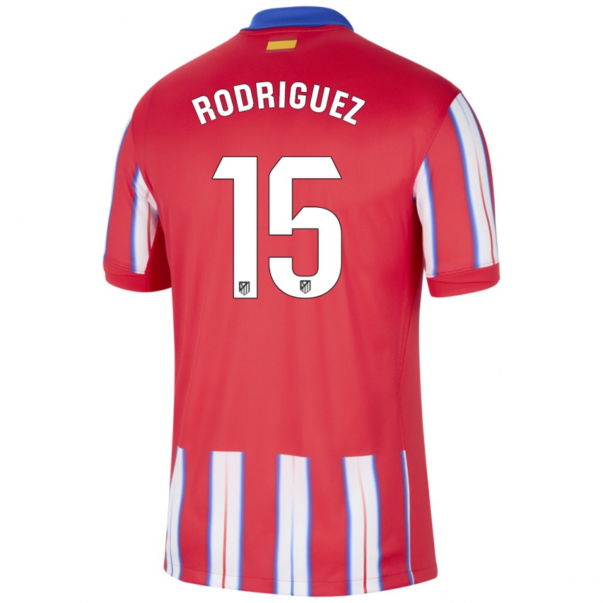 Bambino Maglia Cinta Rodríguez #15 Rosso Bianco Blu Kit Gara Home 2024/25 Maglietta