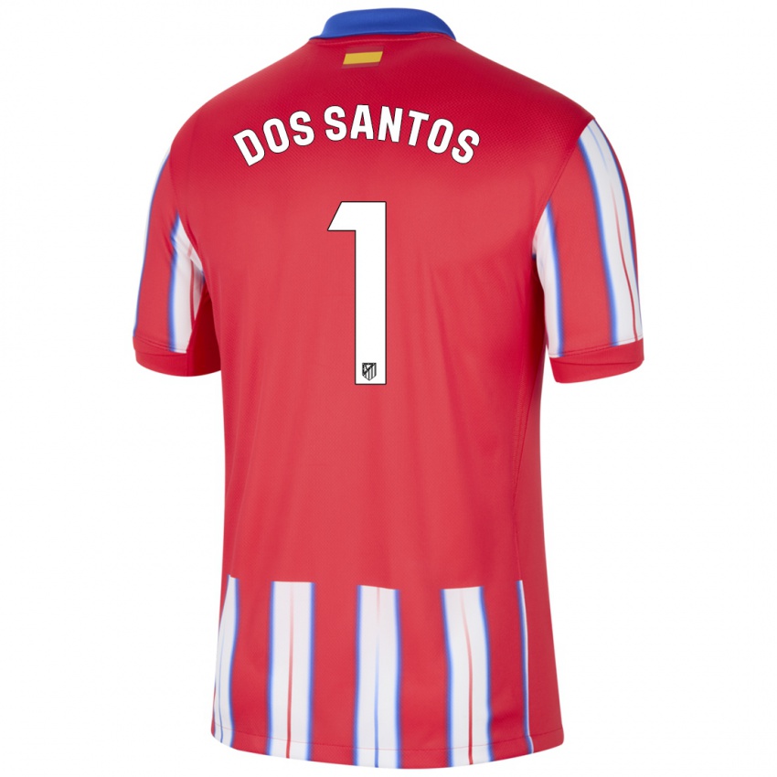 Bambino Maglia Alex Dos Santos #1 Rosso Bianco Blu Kit Gara Home 2024/25 Maglietta