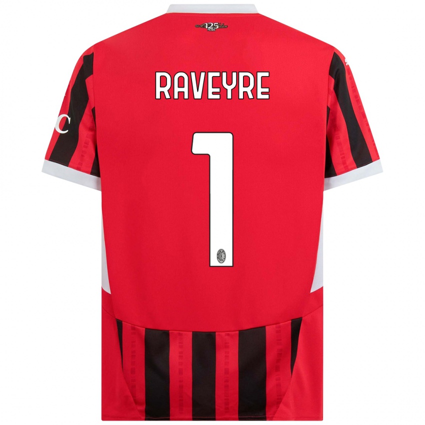 Bambino Maglia Noah Raveyre #1 Rosso Nero Kit Gara Home 2024/25 Maglietta