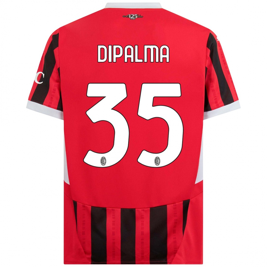 Bambino Maglia Matteo Dipalma #35 Rosso Nero Kit Gara Home 2024/25 Maglietta