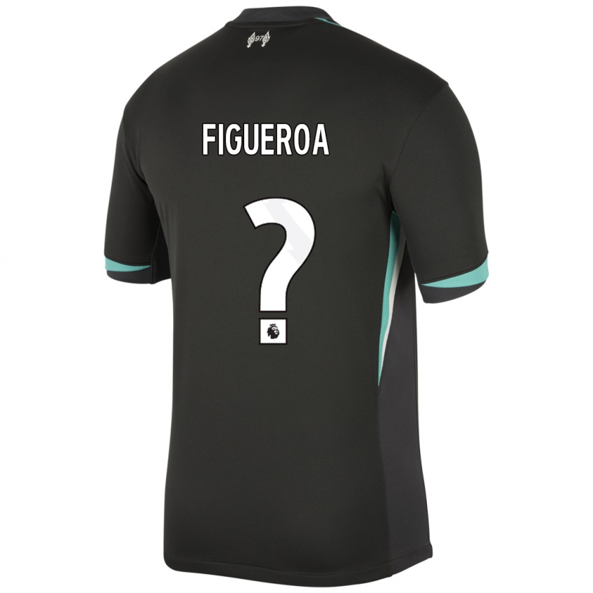 Bambino Maglia Keyrol Figueroa #0 Nero Antracite Bianco Kit Gara Away 2024/25 Maglietta