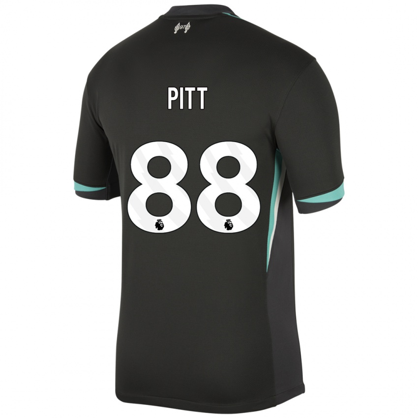 Bambino Maglia Lucas Pitt #88 Nero Antracite Bianco Kit Gara Away 2024/25 Maglietta