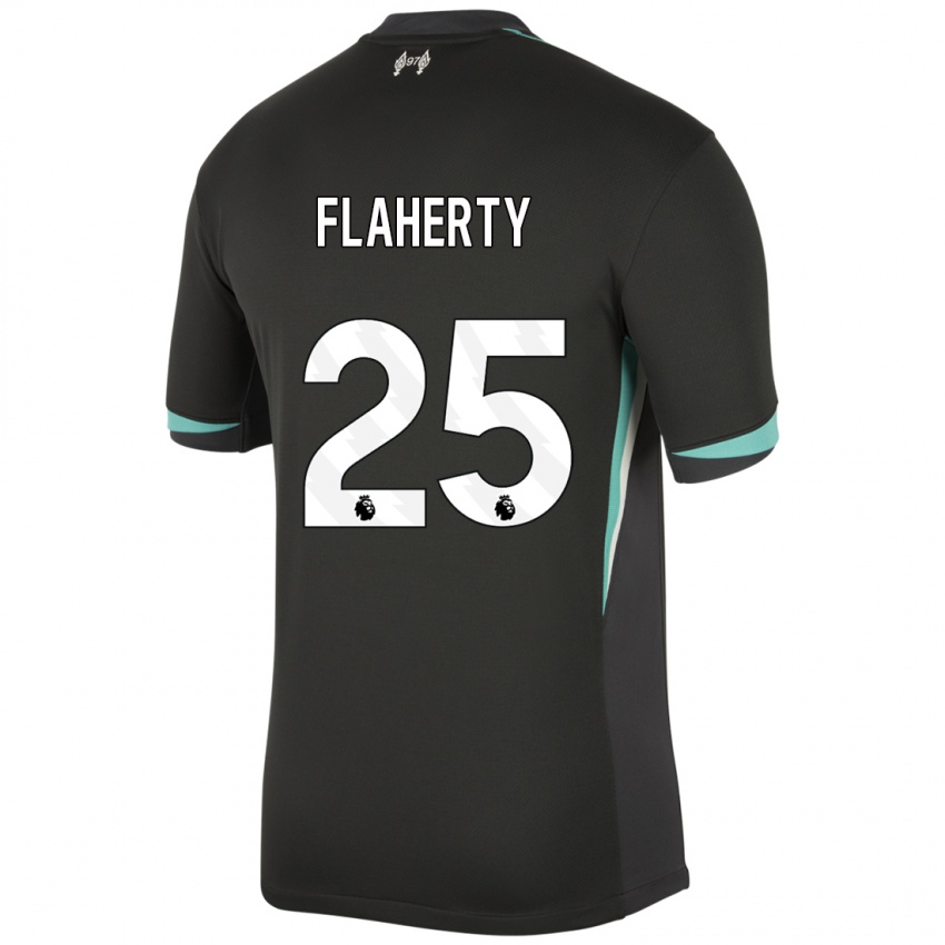 Bambino Maglia Gilly Flaherty #25 Nero Antracite Bianco Kit Gara Away 2024/25 Maglietta